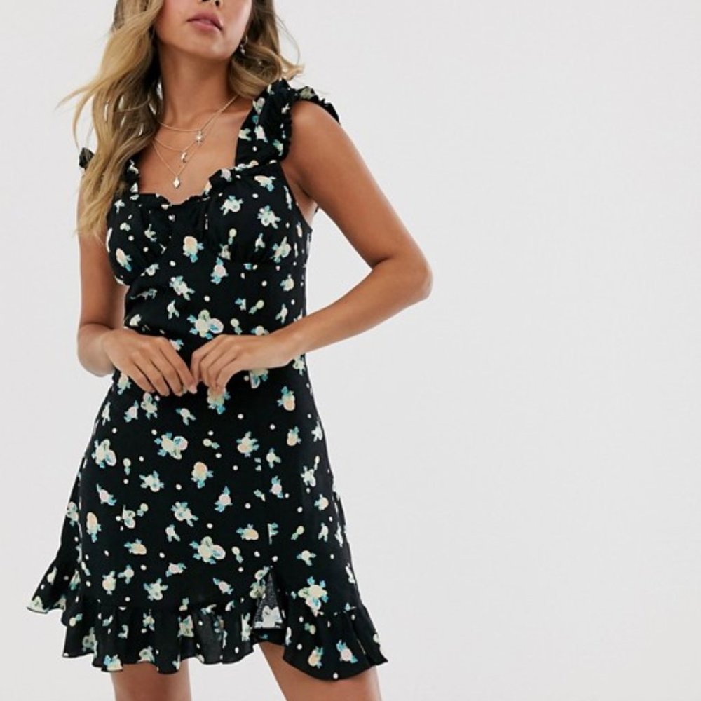 Free People | Like a Lady Floral Mini Dress